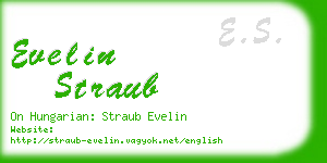 evelin straub business card